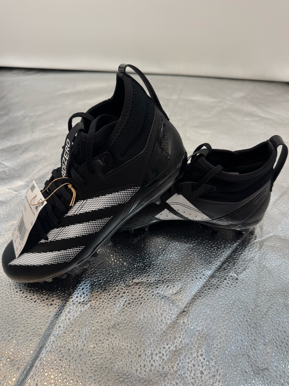 Adidas Adizero Impact.2 K Football Cleats Youth Size 6 Black White NWT